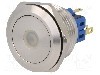 Intrerupator anti-vandalism, ON-(ON), &Oslash;28mm, ONPOW - GQ28-11D/G/12V/S