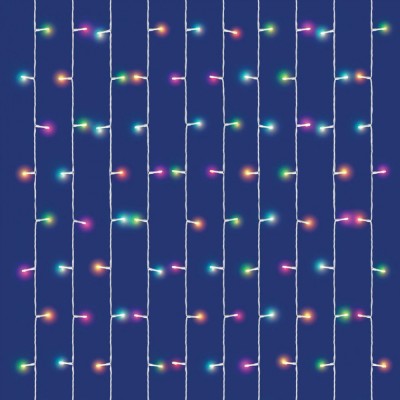 Perdea de lumini LED SMART RGB, iSparkle, 120 LED, IP44 foto