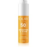 Olay Vitamin C Brighten &amp; Glow fluid hidratant cu niacinamidă SPF 50+ 50 ml