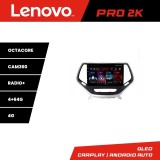 Navigatie Jeep Cherokee 2014-2019 Lenovo QLED 2K, 8 Core, 4GB+64GB, 360