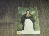 Carte poștală veche Anglia &ndash; &quot;Irish Colleen&quot;, Timbru Regal 2&frac12;d (cel mai probabil din perioada 1900&ndash;1940)