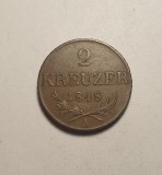 2 Kreuzer 1848 A Piesa Frumoasa