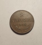 2 Kreuzer 1848 A Piesa Frumoasa, Europa