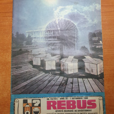 revista rebus 1 octombrie 1988 - revista de divertisment