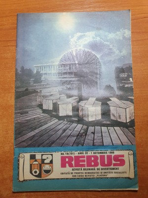 revista rebus 1 octombrie 1988 - revista de divertisment foto