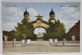 INTRAREA IN PARCUL CAROL I , BUCURESTI , CARTE POSTALA , 1928