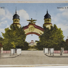 INTRAREA IN PARCUL CAROL I , BUCURESTI , CARTE POSTALA , 1928