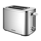 Prajitor de paine Heinner sparkle toast HTP-800SS , 800w, capacitate 2 felii, 7 niveluri rumenire, indicator led luminos, Gri