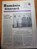 Romania literara 27 octombrie 1983-tudor vianu,teatrul pitesti,