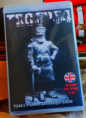 Kit PIONEER 16TH LEGER 1808 - TROOP54 Cod T5411 UK Scara 54 MM Nr piese 11 DIORAMA MACHETA FIGURINE ASAMBLARE HOBBY SOLDAT FRANCEZ RĂȘINĂ foto