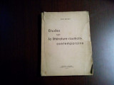 ETUDES SUR LA LITTERATURE ROUMAINE CONTEMPORAINE - Ion Biberi (autograf) - 1937