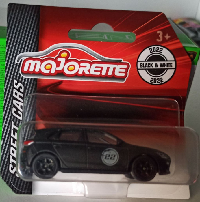 Macheta Hyundai i30N (Black and White 2022) - Majorette Chase 2022