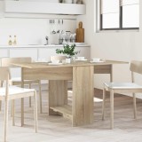 vidaXL Masă de dining 138 x 70 x 73,5 cm Lemn prelucrat Stejar Sonoma 8006073