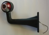 Lampa gabarit auto BestAutoVest 12V, cu cot de 90 grade, 21 cm, stcila rosie/alba, 1 buc. AutoDrive ProParts