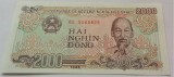 BANCNOTA COMUNISTA 2000 DONG - VIETNAM, anul 1988 *cod 815 = UNC