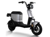 Cumpara ieftin Bicicleta electrica tip scuter ZT-05-A, motor 350W, baterii 48V 12Ah, viteza 25km/h, autonomie 32km, nu necesita permis - Argintiu
