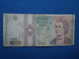 1000 LEI 1991 SERIA 0002 FARA PUNCT- FF RARA