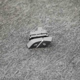 Comutator BMW X5 F15 F85 2013 OEM 9350442 Buton Start Stop Argintiu Aluminiu