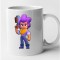 Cana alba personalizata Brawl Star - Shelly, INOVATIX&reg;. 330 ml