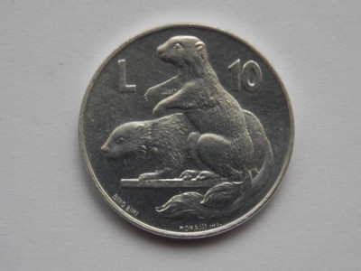 10 LIRE 1975 SAN MARINO-AUNC foto