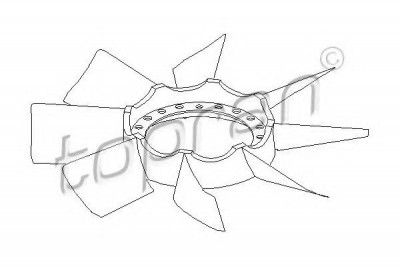 Elice ventilator racire motor VW PASSAT Variant (3B5) (1997 - 2001) TOPRAN 111 409 foto