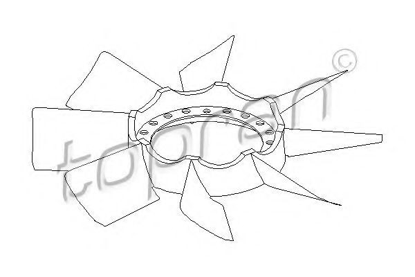 Elice ventilator racire motor AUDI A6 Avant (4A, C4) (1994 - 1997) TOPRAN 111 409