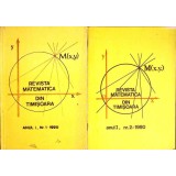 REVISTA MATEMATICA DIN TIMISOARA ANUL I, NR.1-2 - 1990-COLECTIV-350851