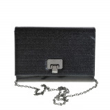 Clutch negru cu sclipici