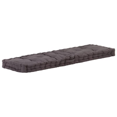 vidaXL Pernă podea canapea din paleți antracit 120 x 40 x 7 cm bumbac 48675 foto