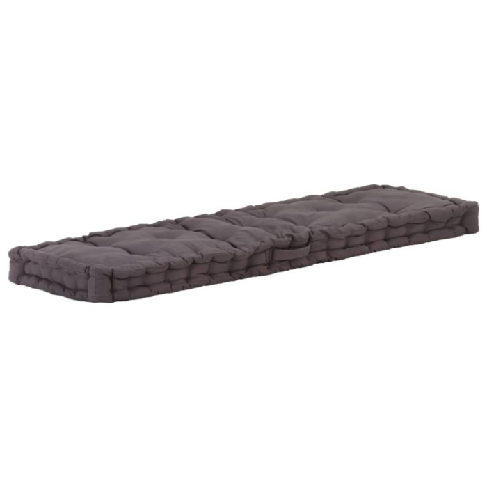 vidaXL Pernă podea canapea din paleți antracit 120 x 40 x 7 cm bumbac 48675