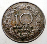 7.135 AUSTRIA 10 GROSCHEN 1925, Europa, Cupru-Nichel