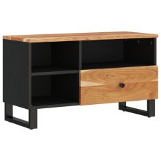 Comoda TV, 80x33x46 cm, lemn masiv de acacia &amp;amp; lemn compozit foto