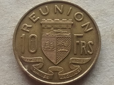 REUNION-10 FRANCS 1964 foto