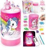Set creativ pentru copii lampa de veghe Unicorn cu telecomanda