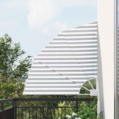 vidaXL Ecran de intimitate pentru balcon Antracit și alb 115 x 115 cm 42000913 foto