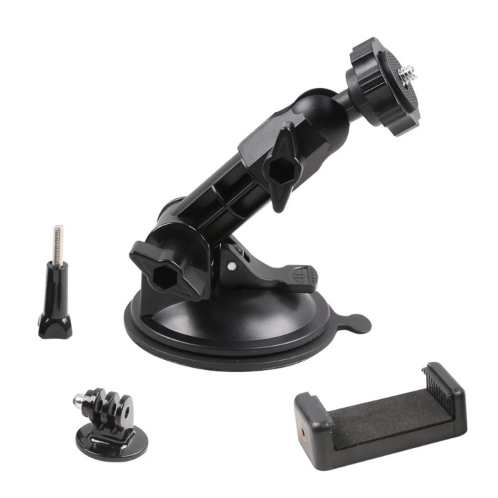 Sistem de prindere cu ventuza, marca Surewo, a camerelor sport GoPro Hero 13,12,11,10,9,8,7,6,5, DJI Osmo Action, SJCAM