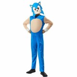 Costum de carnaval cu masca - Sonic XS (5-6 ani/max 116 cm)