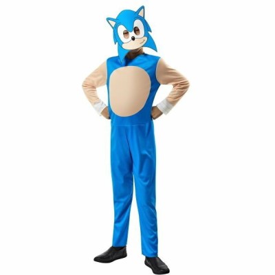 Costum de carnaval cu masca - Sonic XS (5-6 ani/max 116 cm) PlayLearn Toys foto