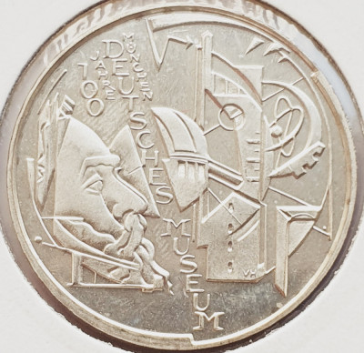 130 Germania 10 Euro 2003 German Museum Munich km 225 argint foto