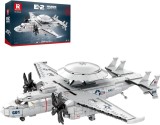 Cumpara ieftin Set construcție avion militar Reobrix E-2 Hawkeye AWACS, aeronavă de avertizare timpurie pentru colecție, 33029, 14+