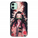 Husa compatibila cu Apple iPhone 11 Silicon Gel Tpu Model Demon Slayer Nezuko