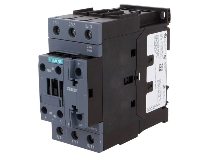 Contactor 3P 230VAC NO NC