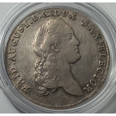 Saxonia, ⅓ Thaler - Frederick August III, 1786, Argint.
