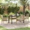 vidaXL Set de masă pentru grădină cu pernă 5 pcs Bej Rattan poli 3379893