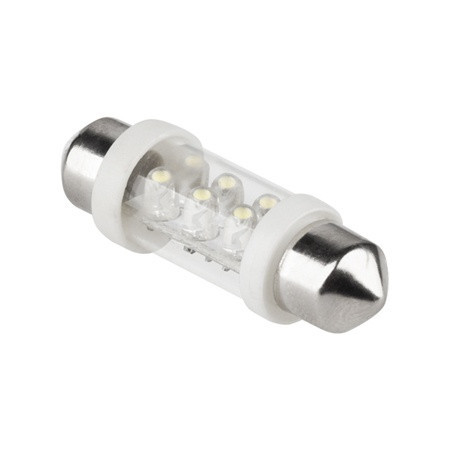 BEC AUTO 12V T10*36-6LED SV 8.5 ALB