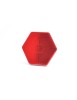 Catadioptru Hexagonal Cu Adeziv, 1203 Uo6, Rosu Was