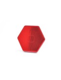Catadioptru Hexagonal Cu Adeziv, 1203 Uo6, Rosu Was