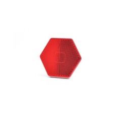 Catadioptru Hexagonal Cu Adeziv, 1203 Uo6, Rosu Was
