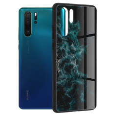 Husa pentru Huawei P30 Pro / P30 Pro New Edition, Techsuit Glaze Series, Blue Nebula