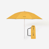 Umbrelă de plajă compact 2 locuri UPF 50+ Paruv 160 Galben, DECATHLON